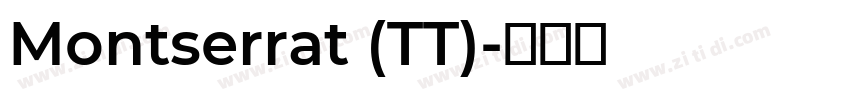 Montserrat (TT)字体转换